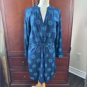 Escapada Dress blue printed size small